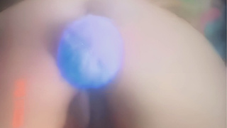 Ivana Banega(riicotera22) en cuatro mostrando el orto en primer plano