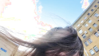 Jane White fucks homeless man