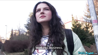 PublicAgent-Italian Loves Riding Cock in Public