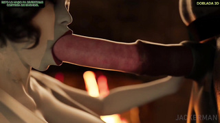 Cena en el Castillo Dimitrescu Doblada al , Español