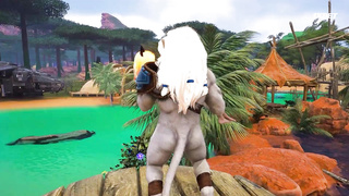 Тигровый пушистый трах с милой девушкой-неко 1 серия