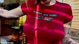 Angel xxx - Deep Throat Sucking & Titty Fucking Cumshot